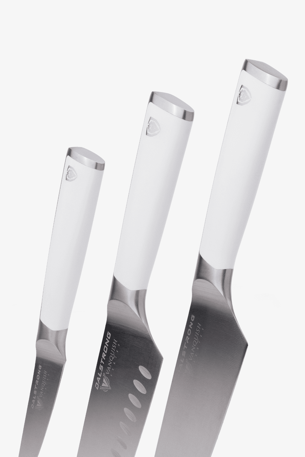 3-Piece Knife Set | White Handle | Vanquish Series | NSF Certified | Dalstrong ©