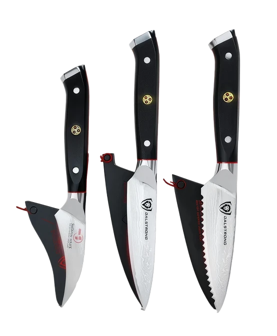Shogun Series _ 3 Piece Paring Knife Set | Shogun Series | ELITE | Dalstrong © _ 1