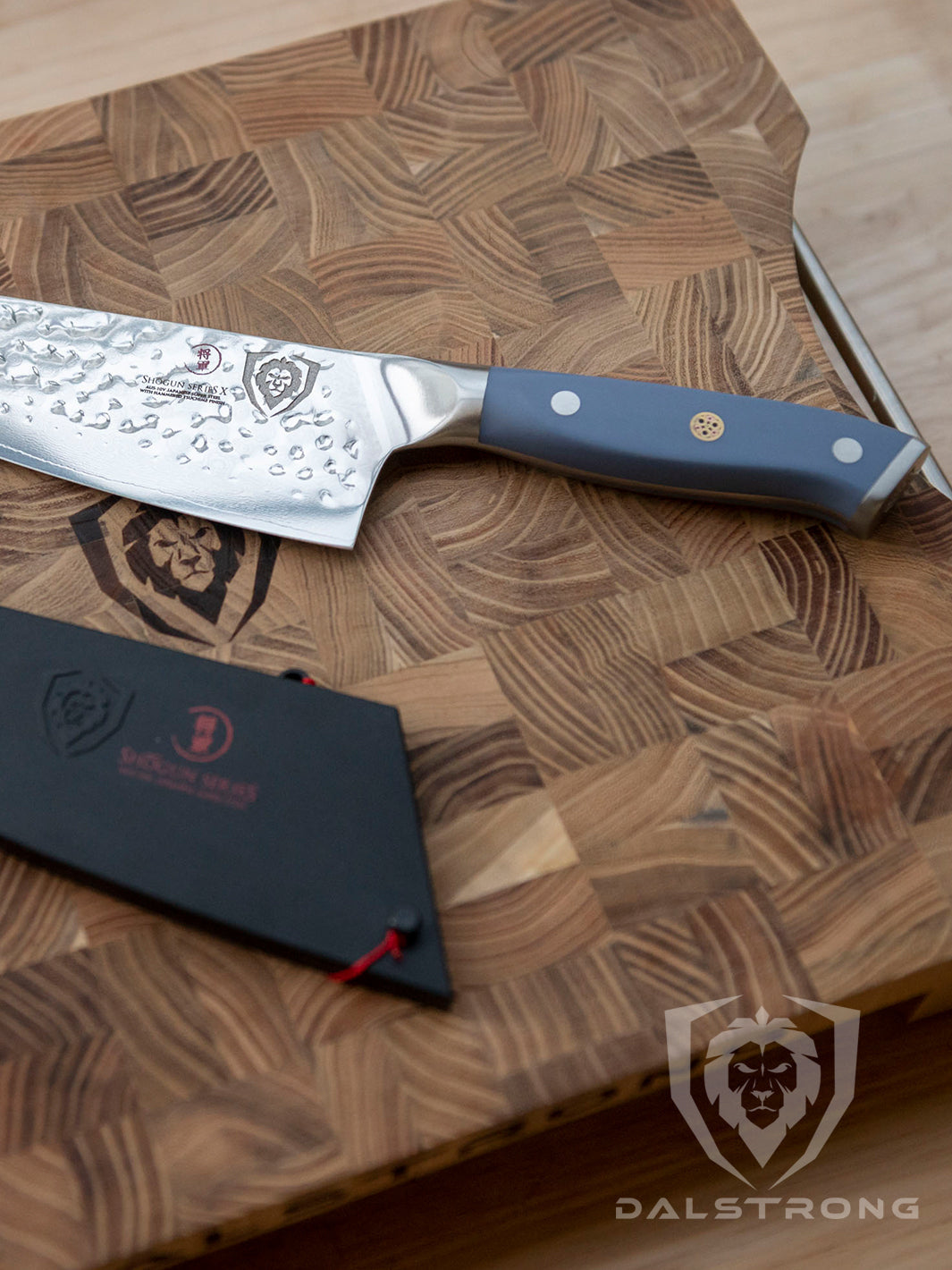 Chef's Knife 8" | Light Blue Matte ABS Handle | Shogun Series | X | Dalstrong © - 11