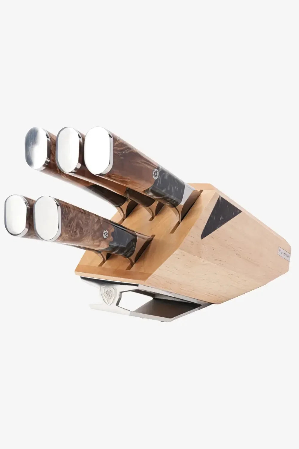 Valhalla Ravenstone five-piece knife set and handcrafted block - 2