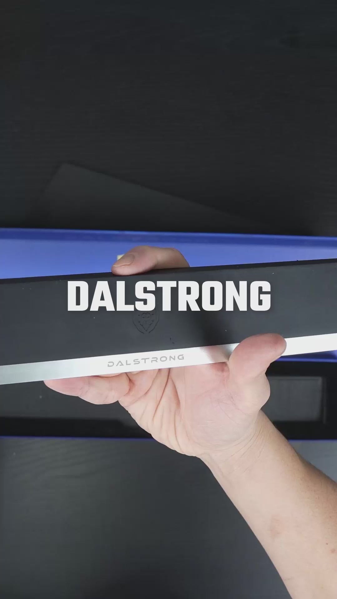 Unboxing the Dalstrong magnetic bar silicone wall knife holder.