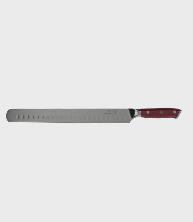 Slicing Carving Knife 12, Crimson Red ABS Handle, Shogun Series