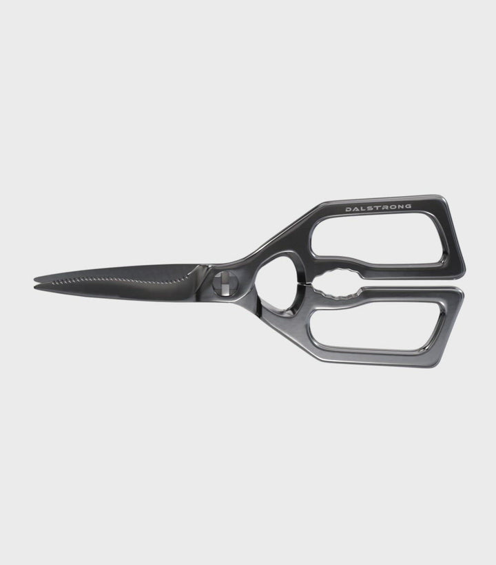 Dalstrong professional kitchen scissors in all angles.