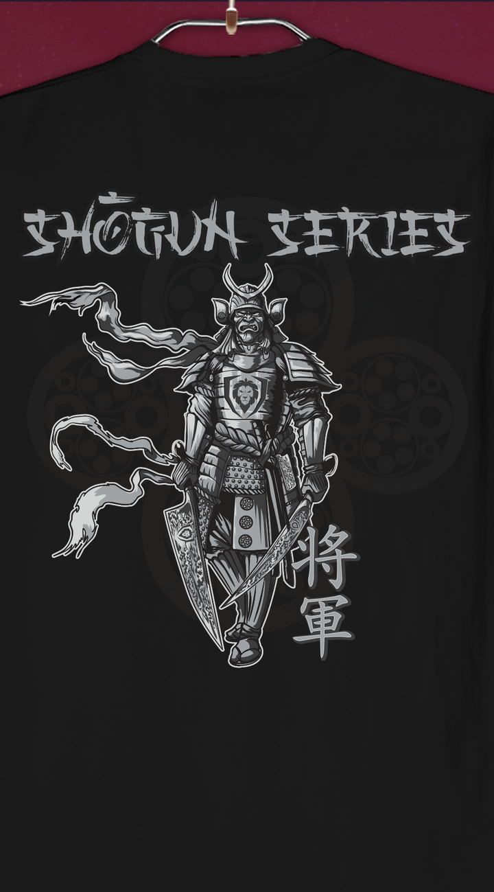 Dalstrong the shogun series regal warrior tee black back design.