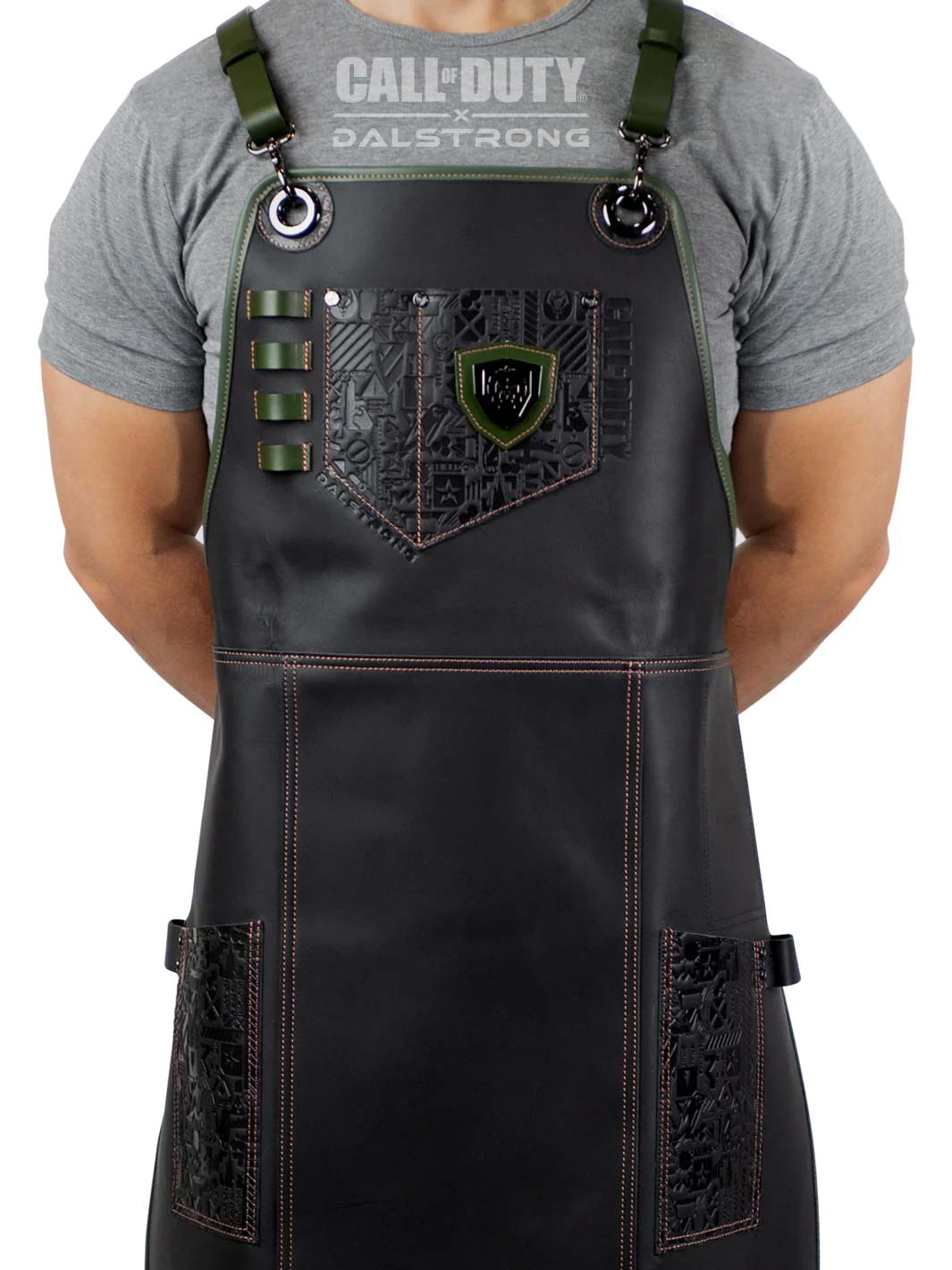 Limited Edition Chef Leather Apron | Call of Duty © Edition | Black Genuine Leather | EXCLUSIVE COLLECTOR APRON | Dalstrong ©