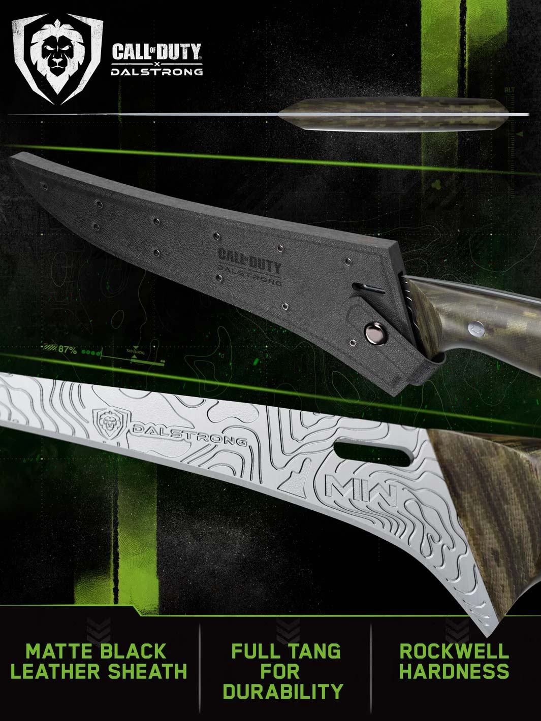 Dalstrong call of duty series 6 inch fillet knife featuring it's blade ...
