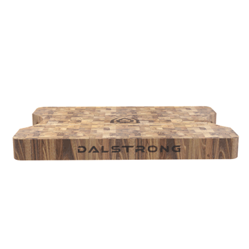 Dalstrong lionswood colossal teak cutting board in all angles.