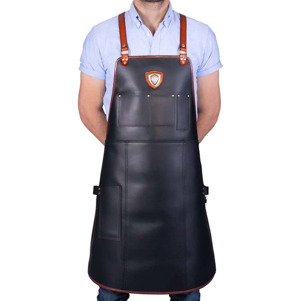 The Culinary Commander | Top-Grain Leather | Professional Chef's Kitchen Apron | Dalstrong ©
