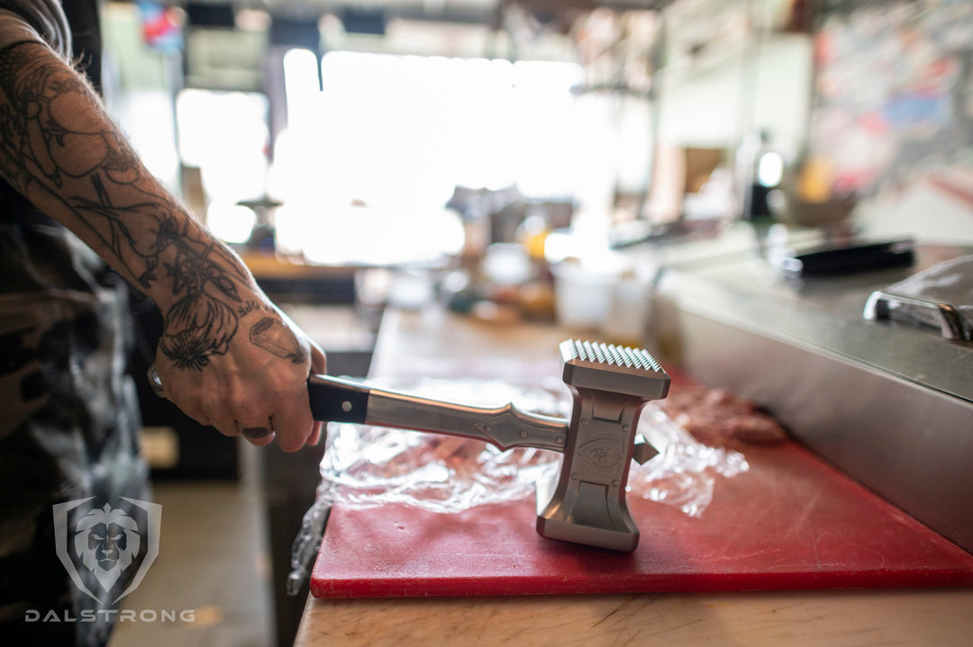 Meat Pounder / Tenderiser Hammer With Bone Cutting Blade – Italian Cookshop  Ltd