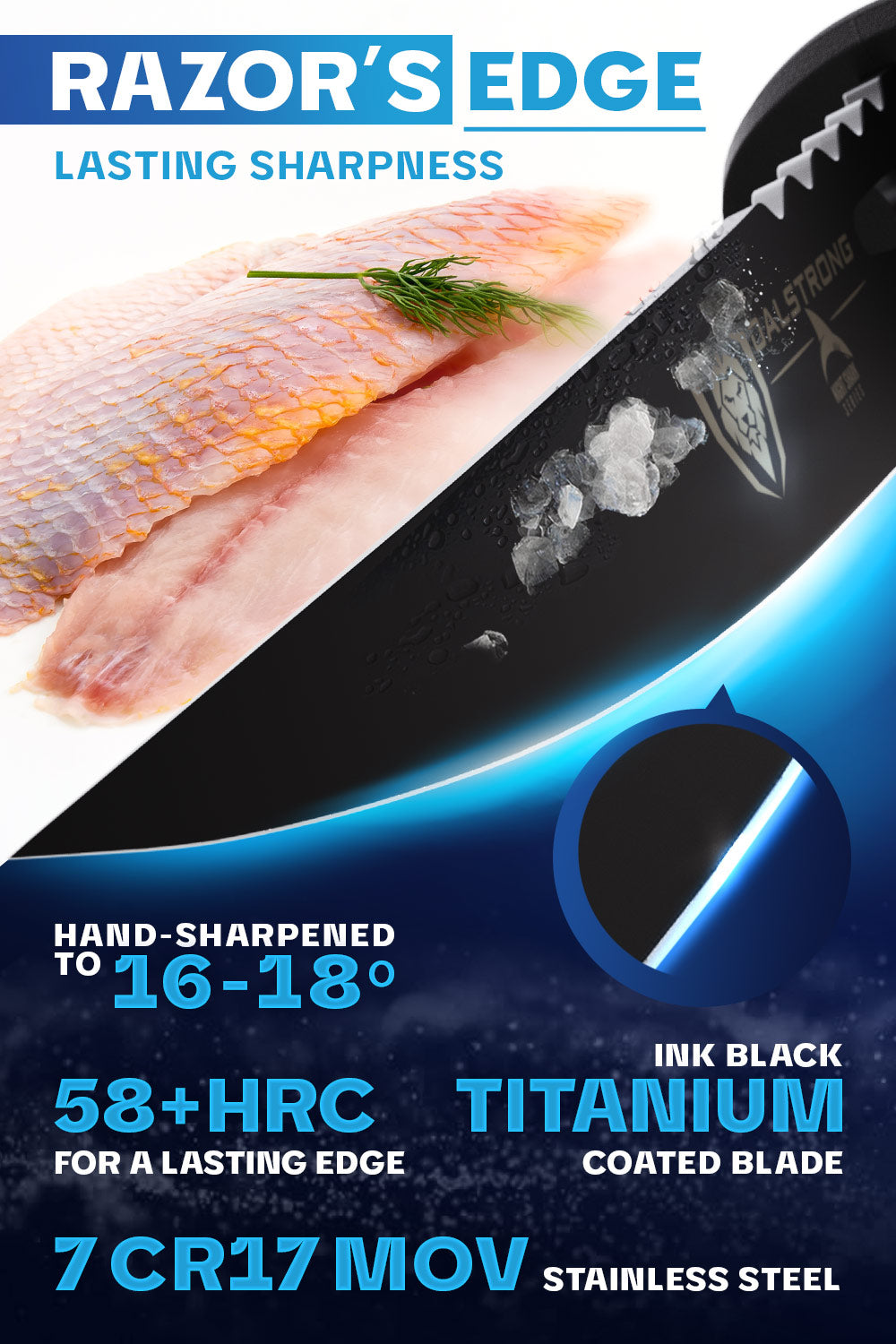 4.7 Fillet Knife | Night Shark Series | Dalstrong