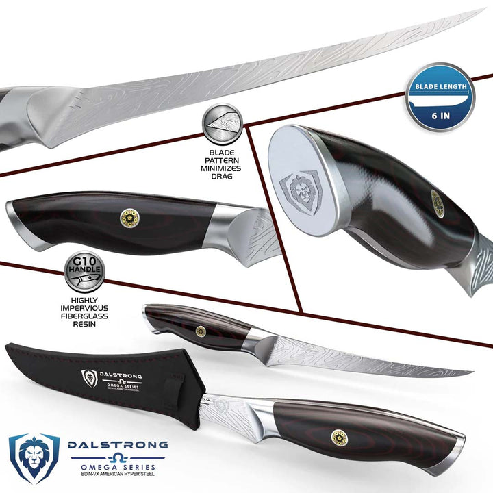 Dalstrong omega series curved boning knife specification.