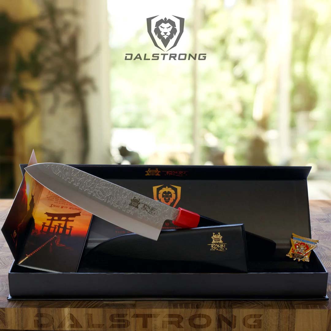 7 Santoku Knife | Gladiator Series | Dalstrong Red