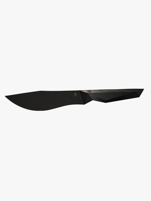 Dalstrong shadow black series 7 inch barong knife in all angles.