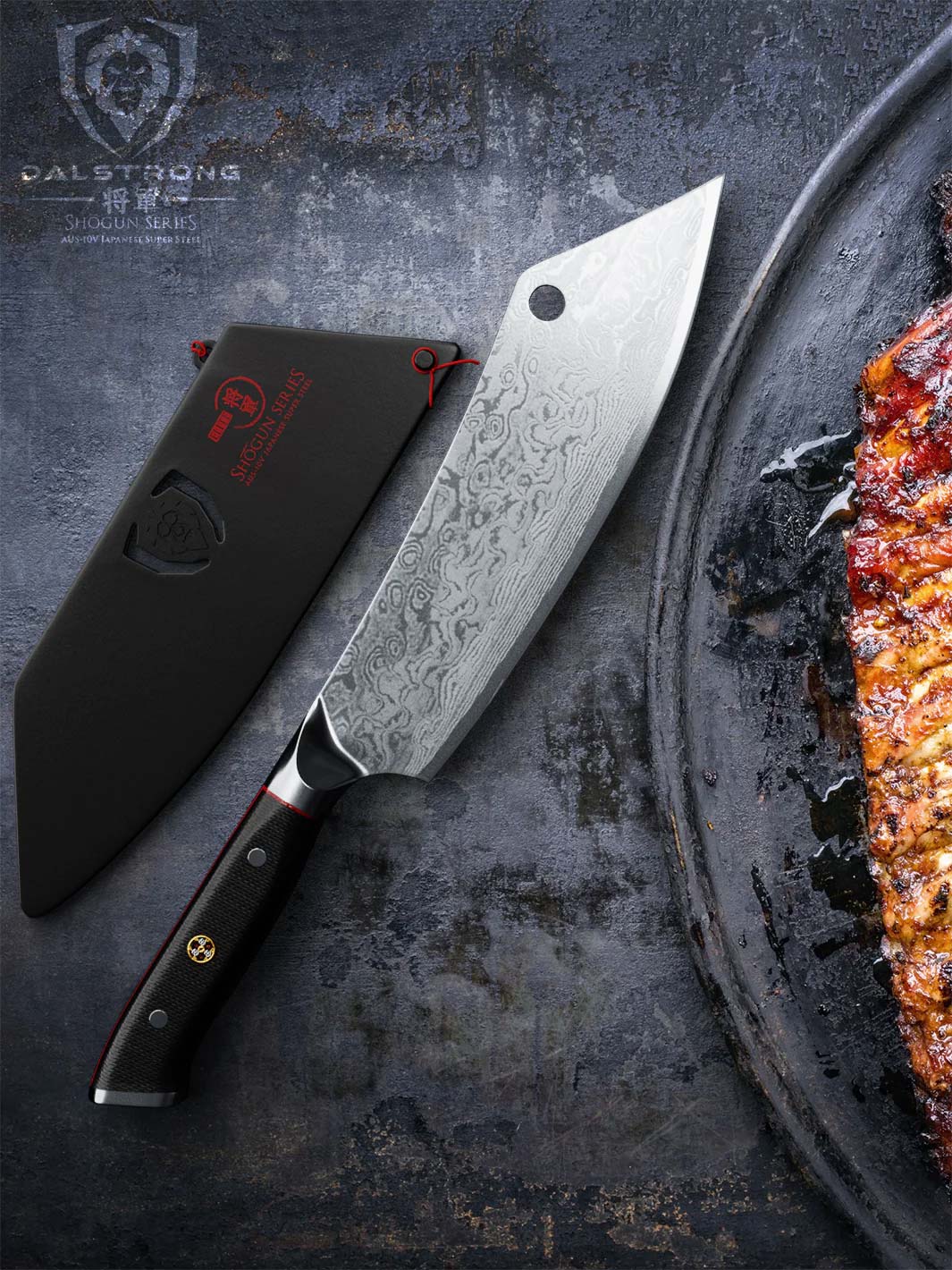 DALSTRONG Shogun Series 8 Crixus Japanese Steel AUS-10V Hybrid Chef Knife