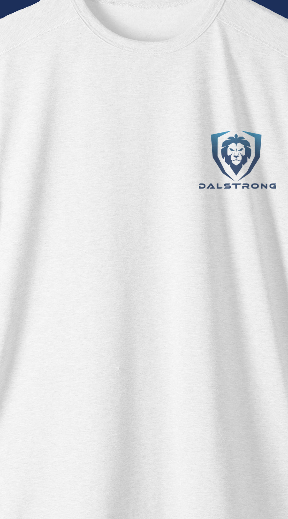 Dalstrong no limits youth dalstrong basic tee white front design.